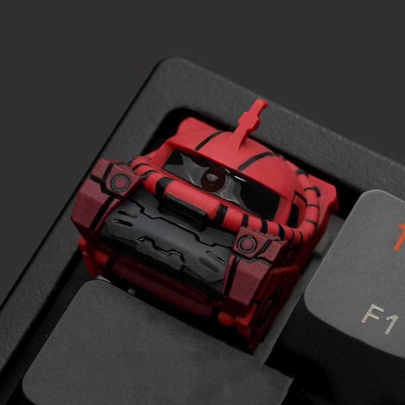 3D Printing Keycaps - 3D Mechanical Armor Helmet Artisan Keycap