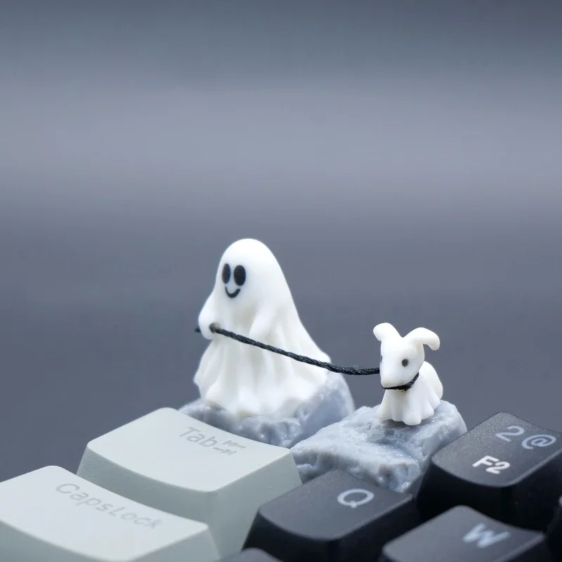3D Printing Keycaps - Ghost Puppy Resin Keycap Custom 3D