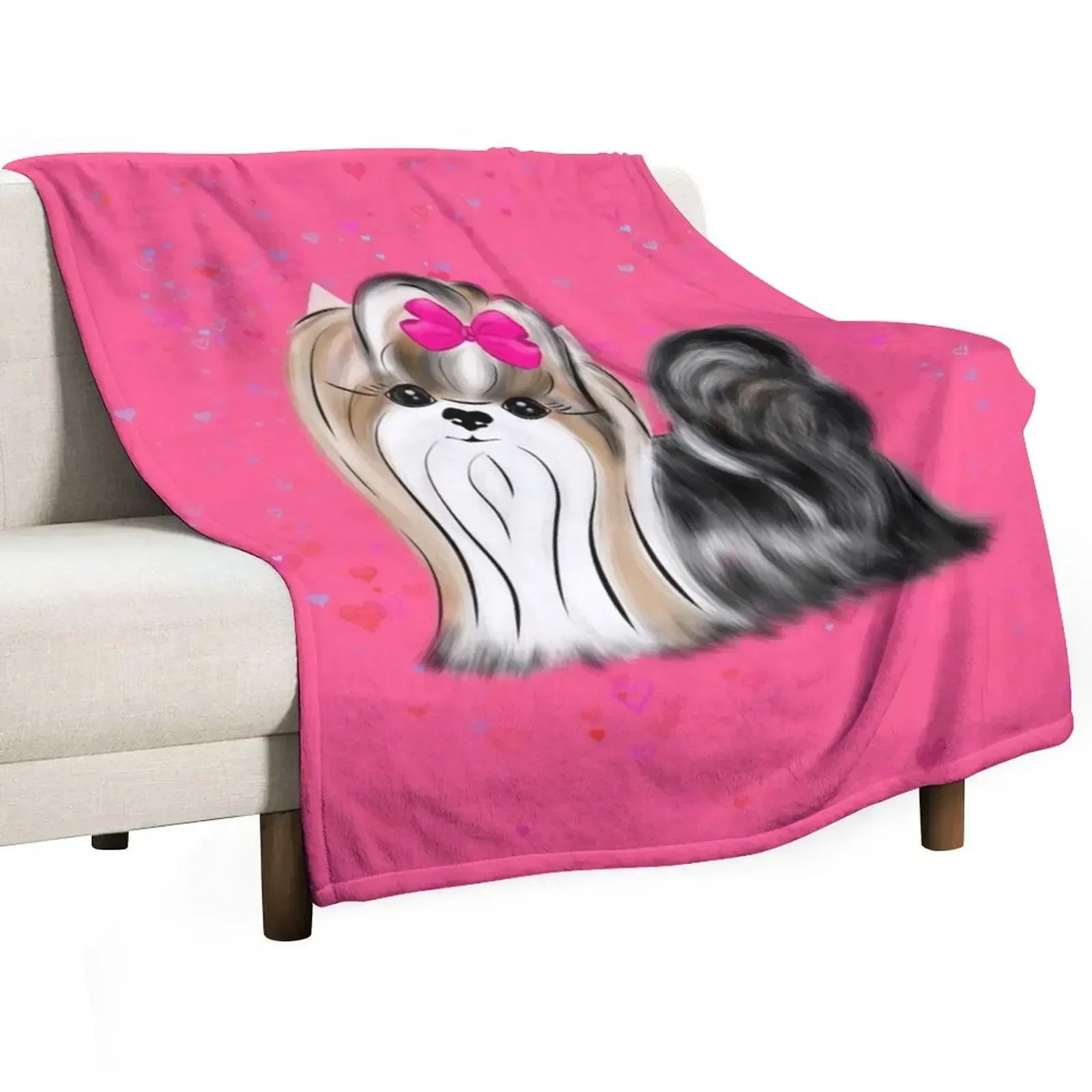 3D Printing Yorkshire - Biewer Yorkshire Terrier Throw Blanket wednesday