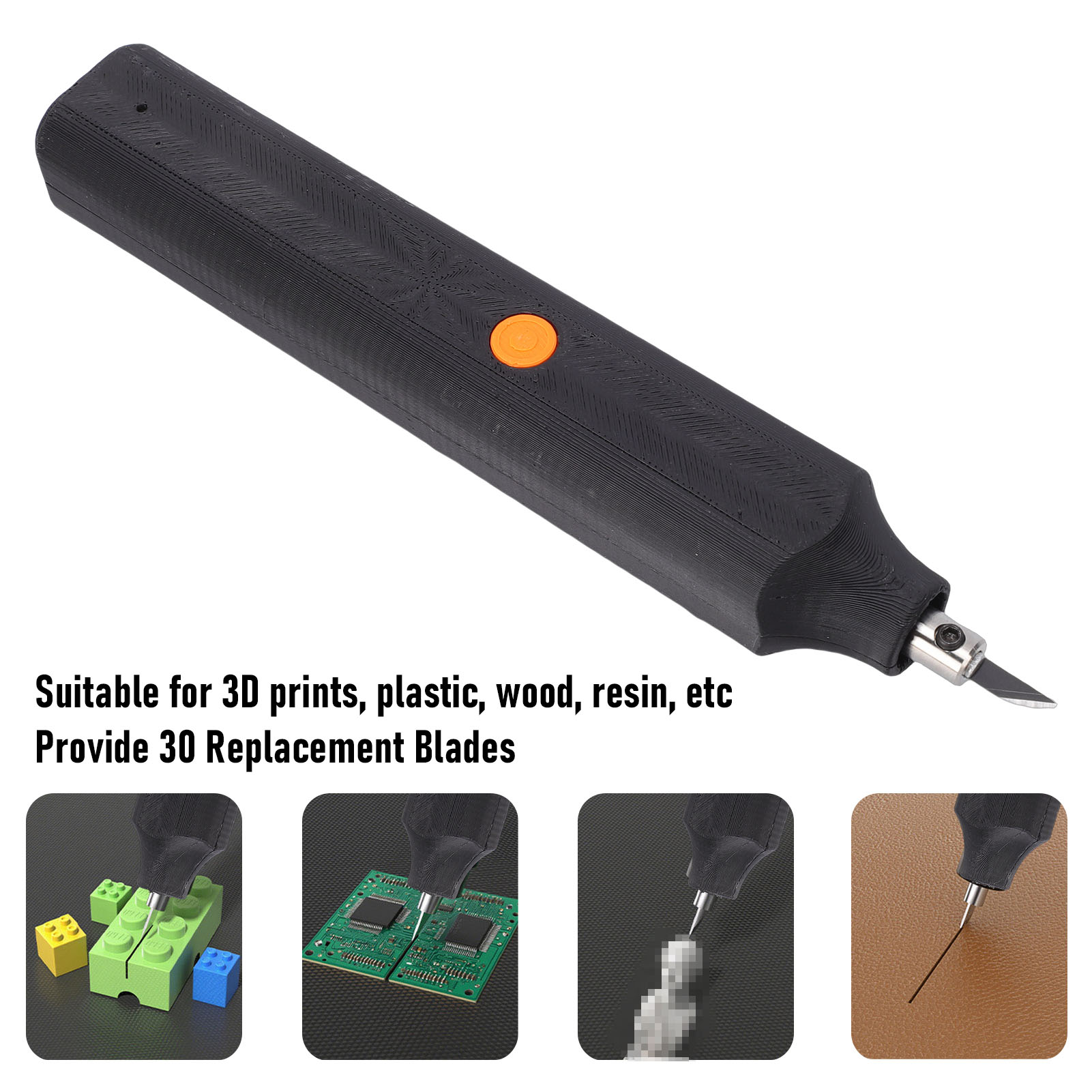 3D Printing Plastic - 40kHz Ultrasonic Cutter with 30 Replacement