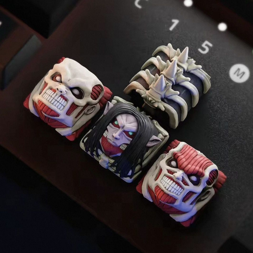 3D Printing Keycaps - NEW Attack on Titan Co branded