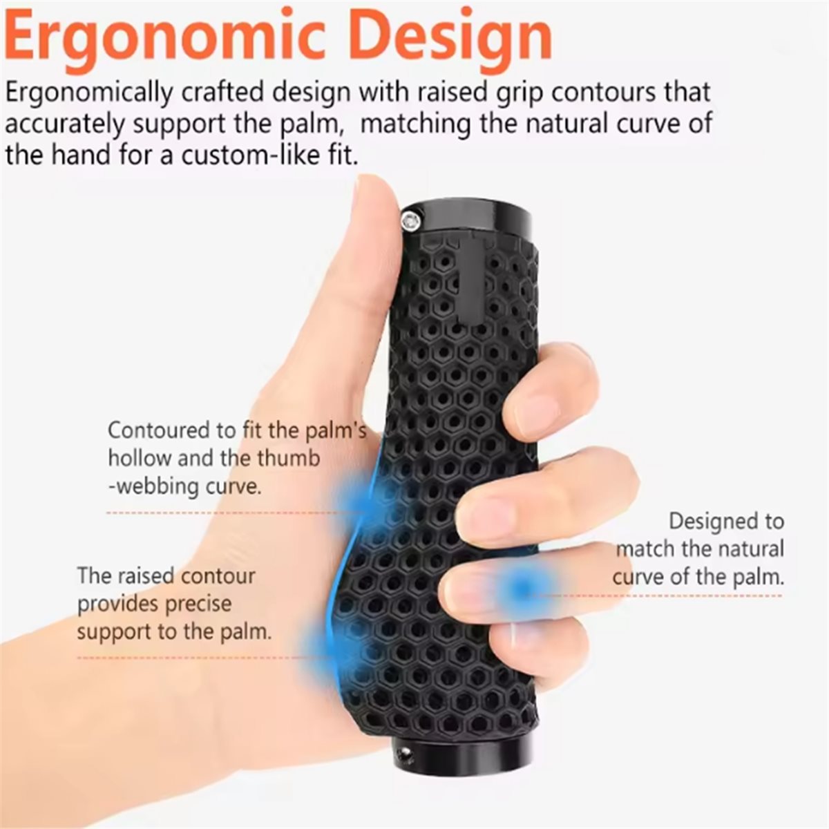 3D Printing Plastic - A61P MTB Bicycle Honeycomb Breathable Handlebar