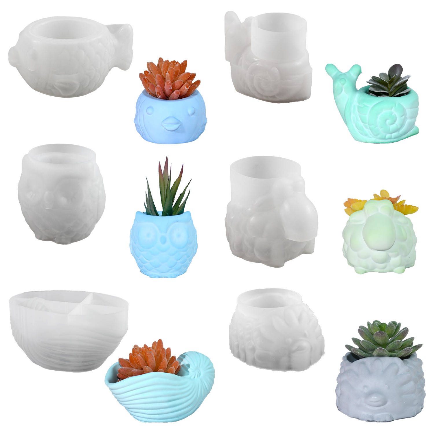 3D Animal Flower Pot Silicone  - đánh giá và giá 3D Printing Vase