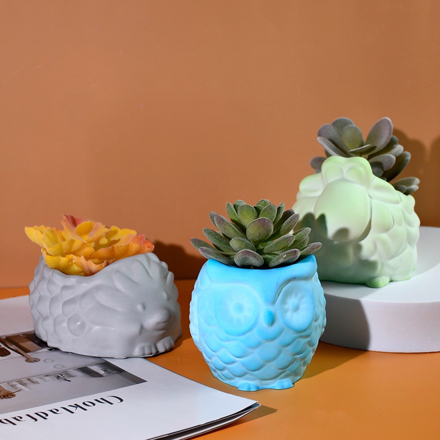 3D Animal Flower Pot Silicone  - đánh giá và giá 3D Printing Vase