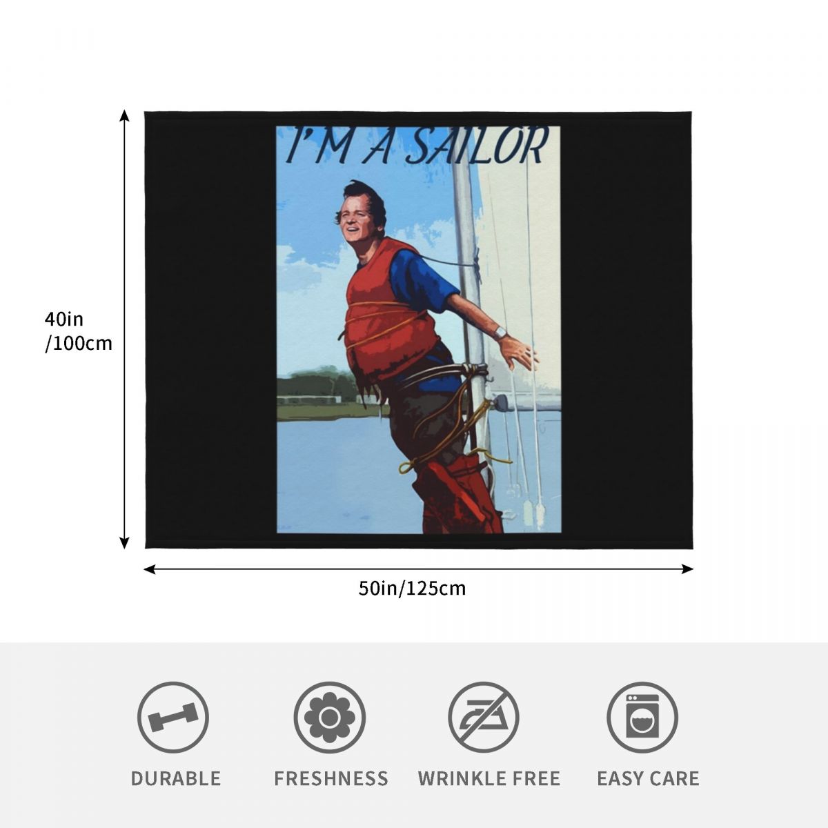 Im A Sailor Bob Quote \t Throw - đánh giá và giá 3D Printing Quote