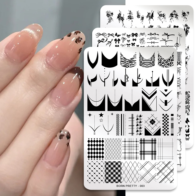 BORN PRETTY Leaves Flower Nail - đánh giá và giá 3D Printing Stainless Steel