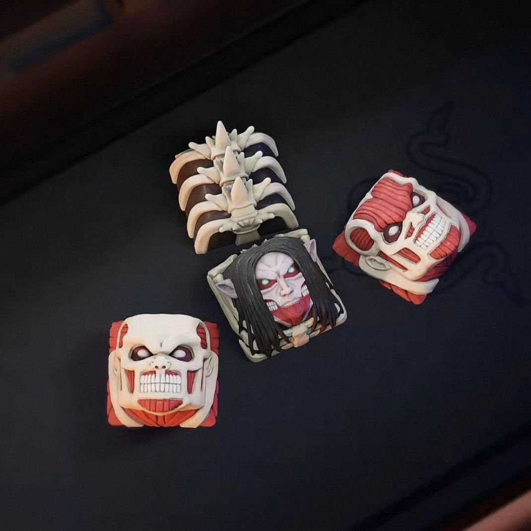 NEW Attack on Titan Co branded - đánh giá và giá 3D Printing Keycaps
