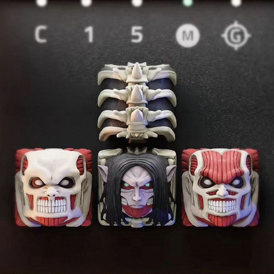 NEW Attack on Titan Co branded - đánh giá và giá 3D Printing Keycaps