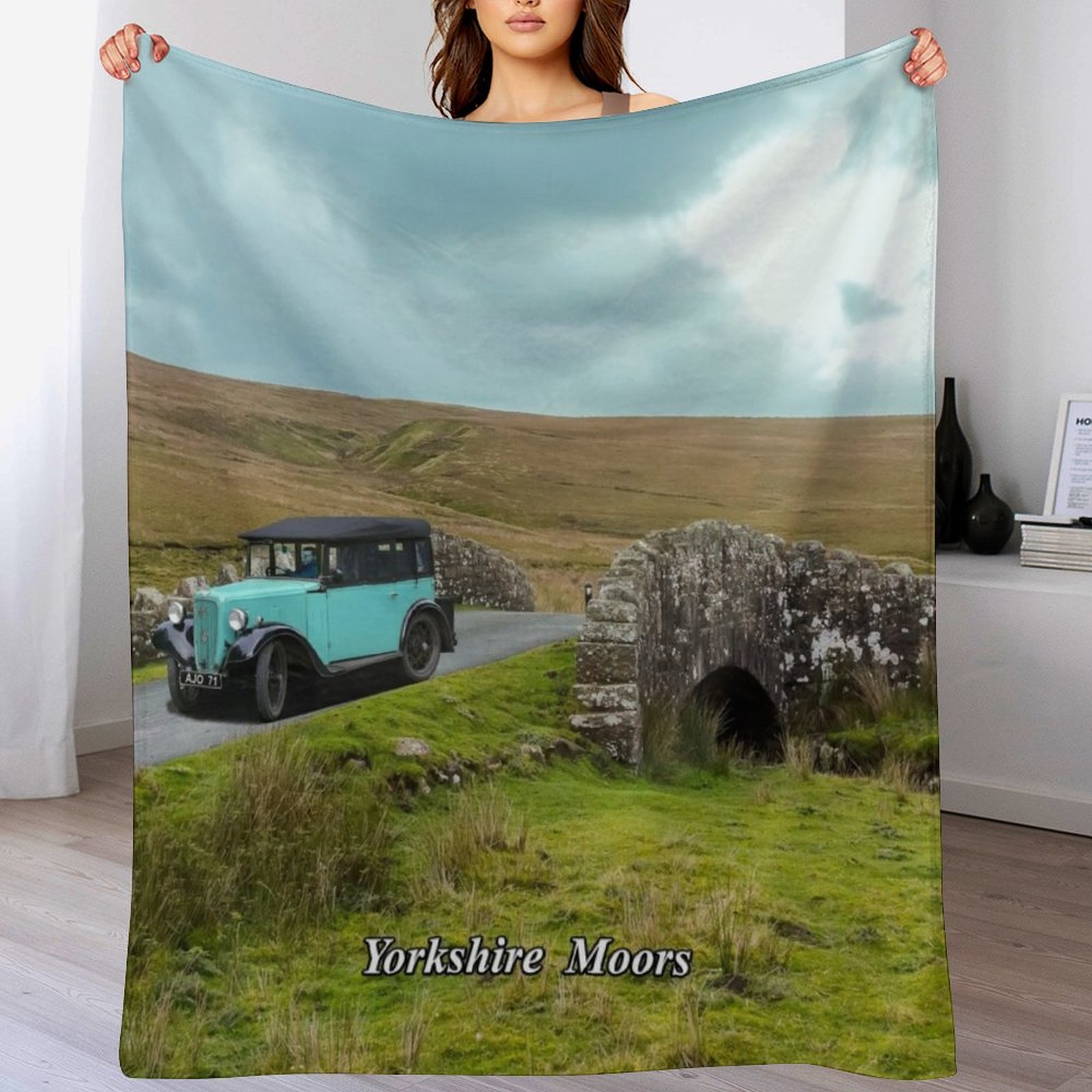Yorkshire Moors Throw Blanket  - đánh giá và giá 3D Printing Yorkshire