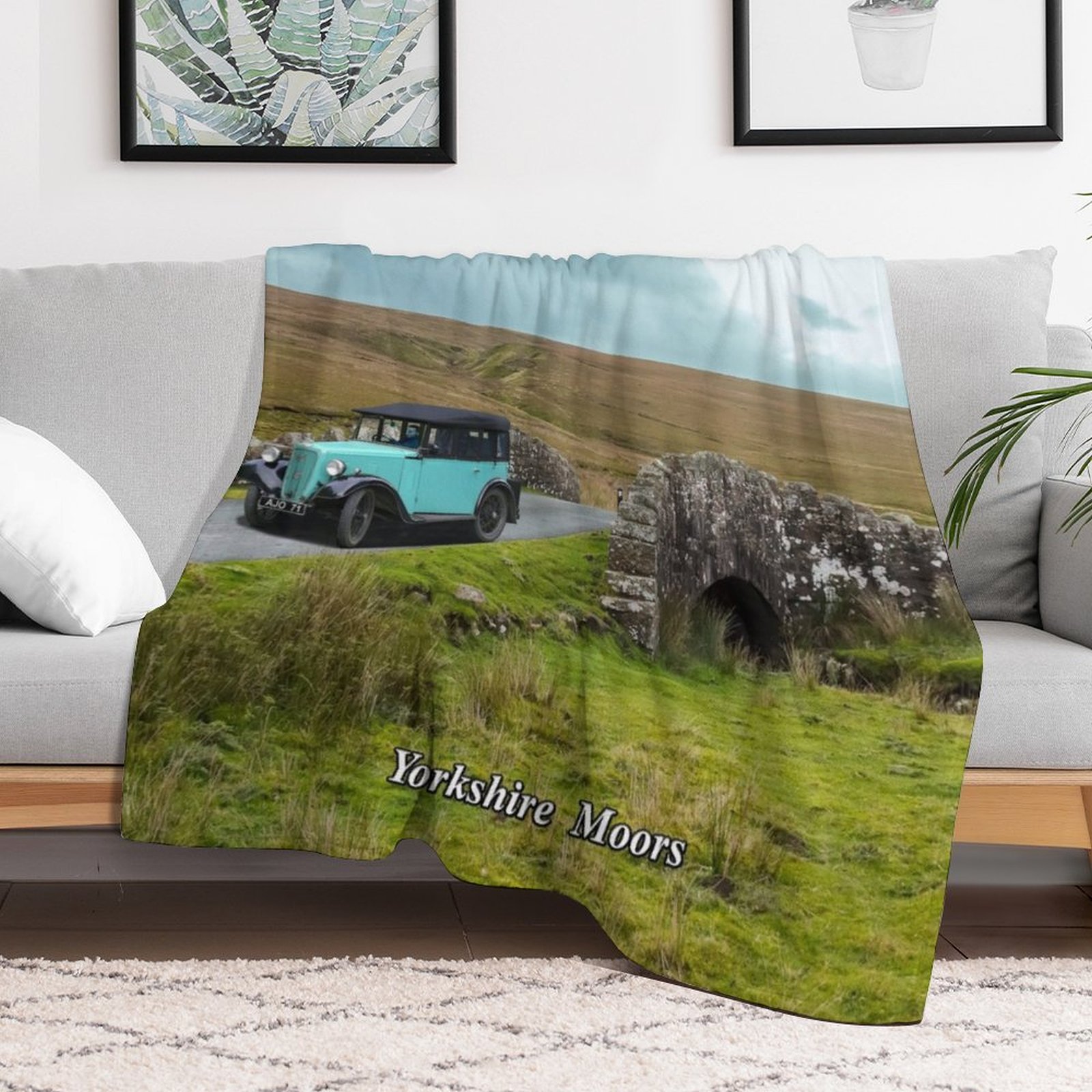 Yorkshire Moors Throw Blanket  - đánh giá và giá 3D Printing Yorkshire