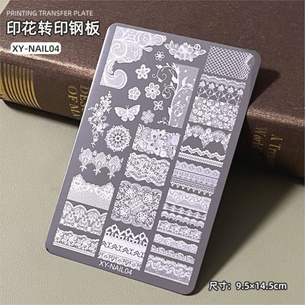 9*15cm 3D Lace Butterfly Nail  - đánh giá và giá 3D Printing Stainless Steel